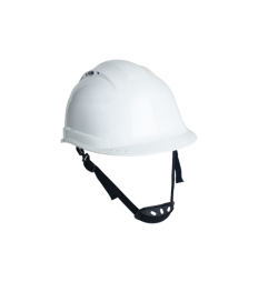 Casque chantier ventilé avec visière blanc bleu norme 397 homme femme