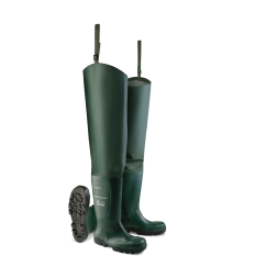 Dunlop Work-it Thigh Wader Full Safety Heritage Green