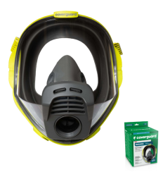 Masque gaz mercure m8200 protection respiratoire visage risque chimique  professionnel uranus m1800