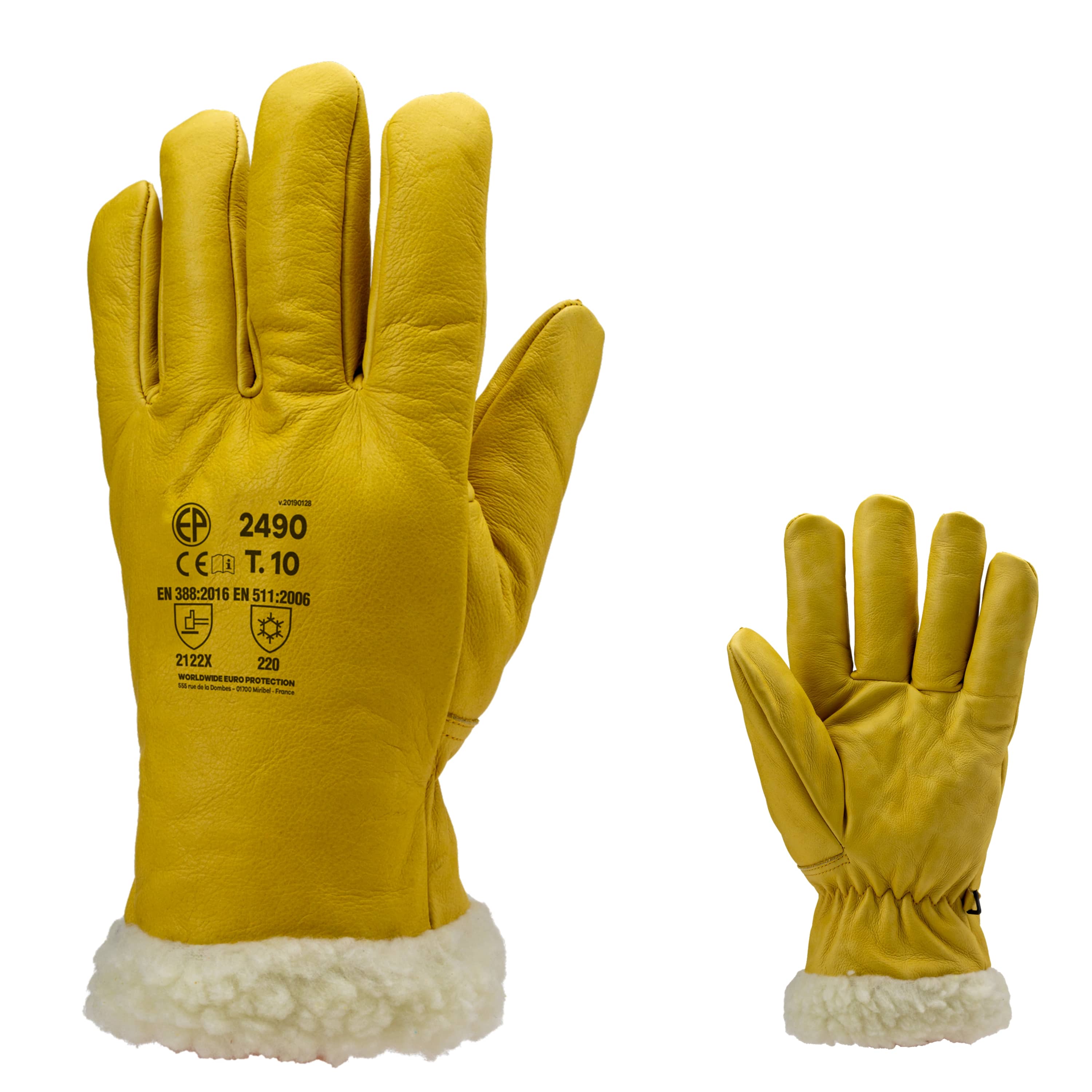 Gant cuir ski pisteur 2025