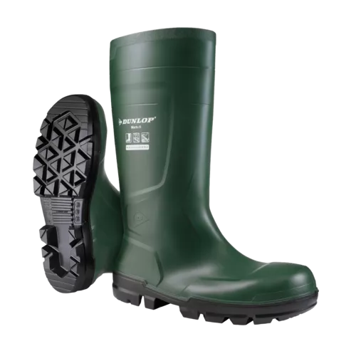 Dunlop green rubber boots sales