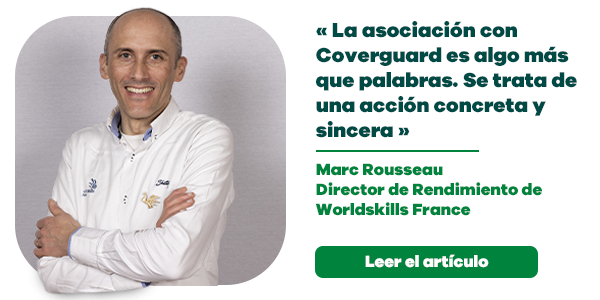 Marc Rousseau, Director de Rendimiento de Worldskills France "La asociación con Coverguard es algo más que palabras. Se trata de una acción concreta y sincera"